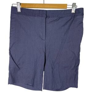Mario Serrani Italy, Size 2, Navy Bermuda Shorts, Classic, Nylon, Sporty, EUC